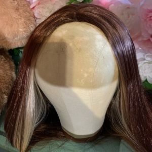 Synthetic costume wig